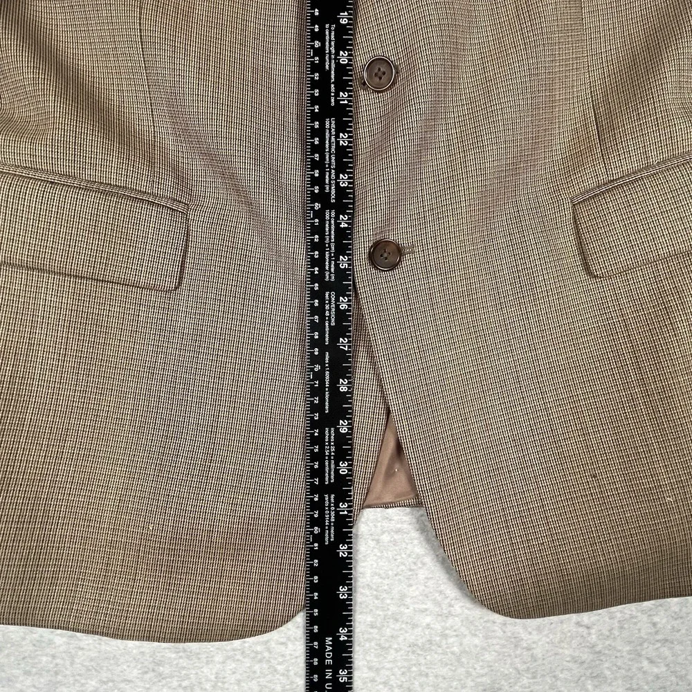 Brooks Brothers Blazer Mens 45R Brown 100% Wool Lined Madison Fit Jacket‎ READ